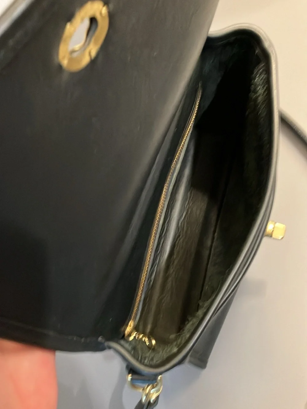Coach Vintage Court 9870 Crossbody Bag Navy Blue
